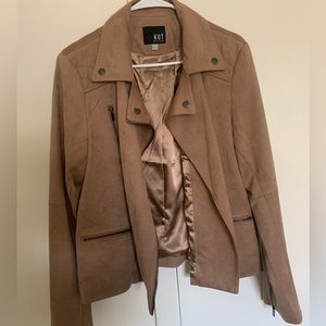 Suede Moto Jacket